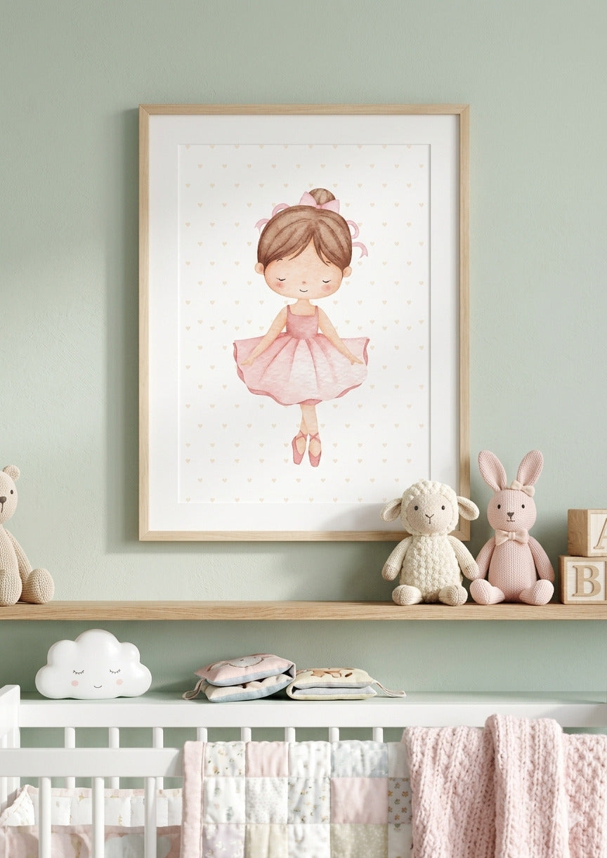 Set 3 Láminas Personalizadas Bailarina – Decoración Habitación Niña 🩰✨