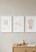 Set de 3 Láminas Personalizadas – Conejitos con Nombre 🐰✨