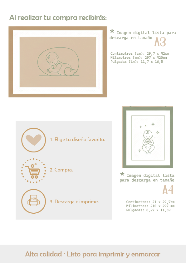 Set 3 Láminas Infantiles – Jirafa, Lobito y Elefante 🦒🐺🐘